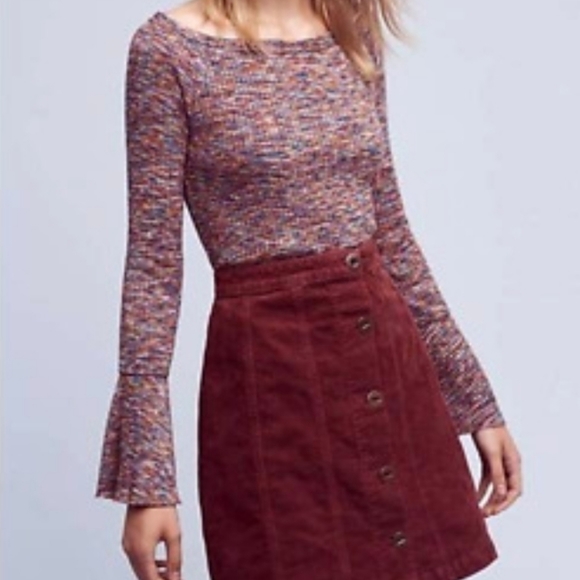 Anthropologie Tops - Akemi + Kin Zaka Rainbow Knit Long Sleeve Top